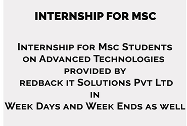 Internship in Vellore for college students - Redback