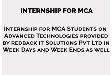 Internship in Vellore for enigneering students - Redback